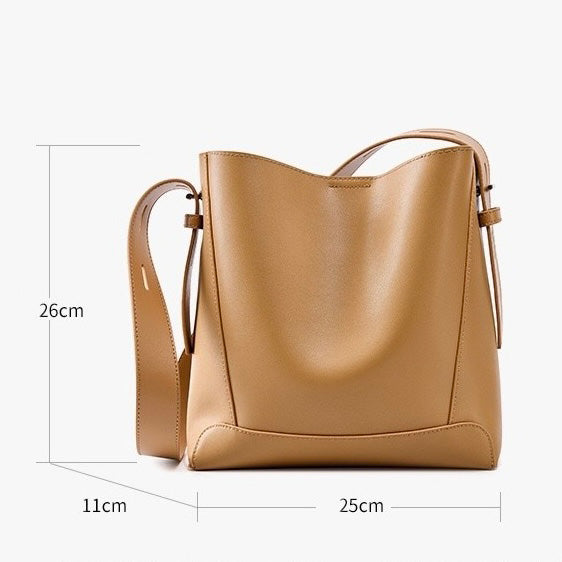 Übergroße Umhängetasche und Schultertasche aus echtem Leder für Damen