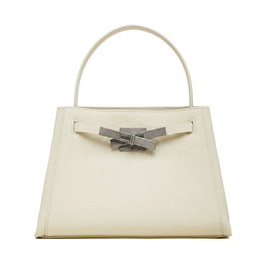 Sophisticated Kelly Genuine Leather Large Capacity Versatile Bucket Tote Bag
