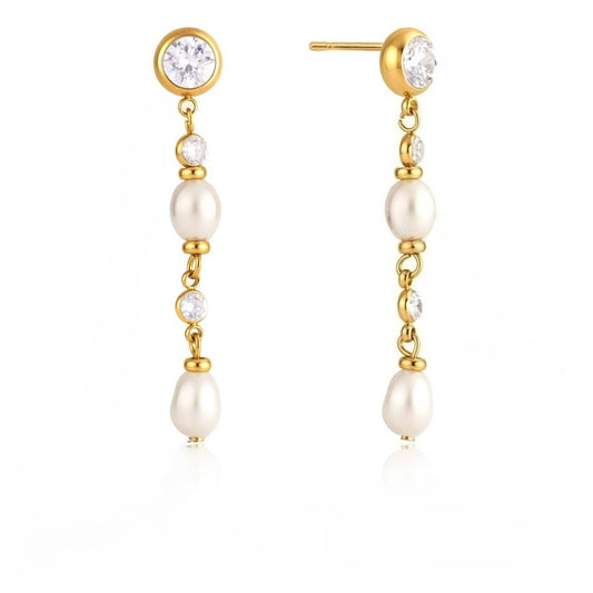 Luxury Whimsical Cascading Linear Radiant Drop Earrings