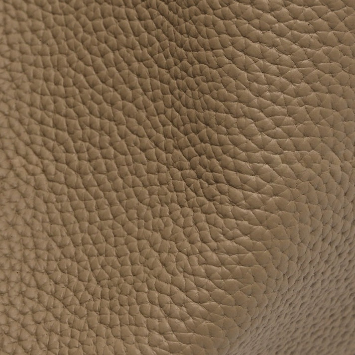 The Ethereal Slouchy Genuine Leather Bag - Minimalist Pebbled Hobo with Mini Pouch