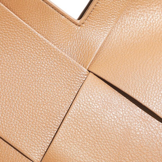 Gewebte Handtasche aus echtem Leder für Damen