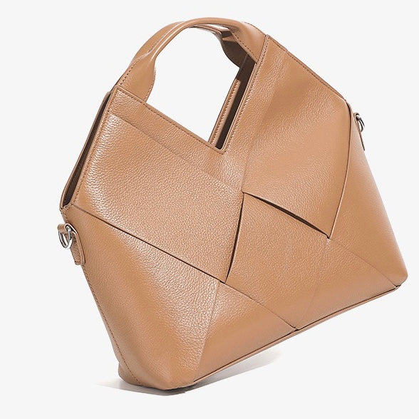 Gewebte Handtasche aus echtem Leder für Damen