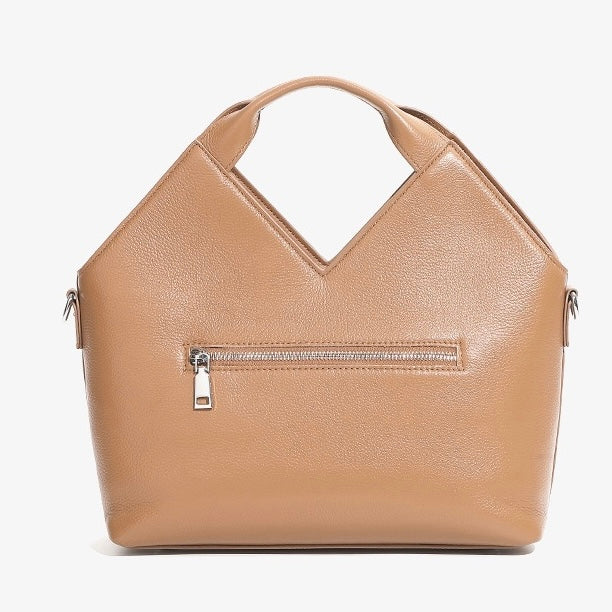 Gewebte Handtasche aus echtem Leder für Damen