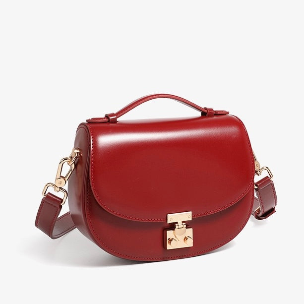 Elegante Satteltasche aus echtem Leder für Damen