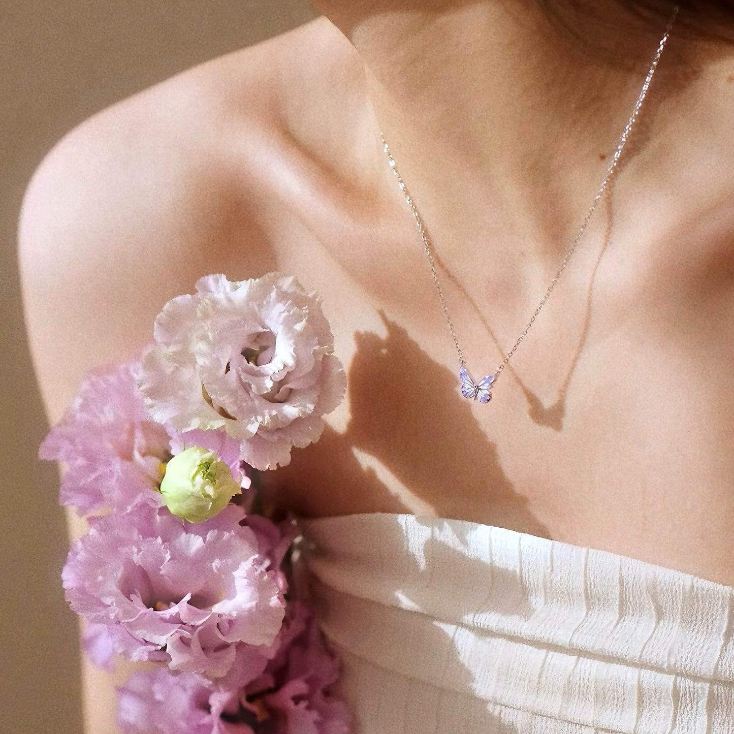 【限定版】夢見るパープルバタフライジュエリー2-in-1セット