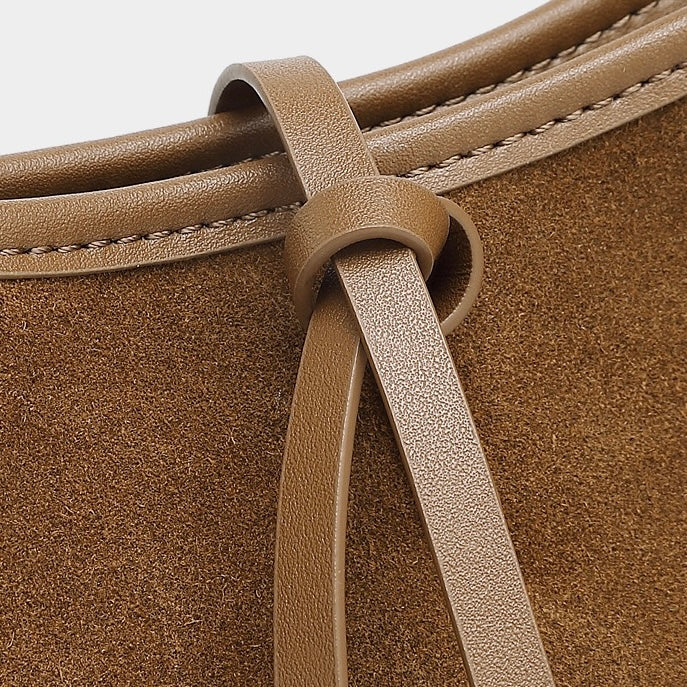 Retro Matte Genuine Cowhide Utility Shoulder Bag