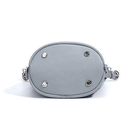 Sac à bandoulière minimaliste en cuir véritable souple pour femme
