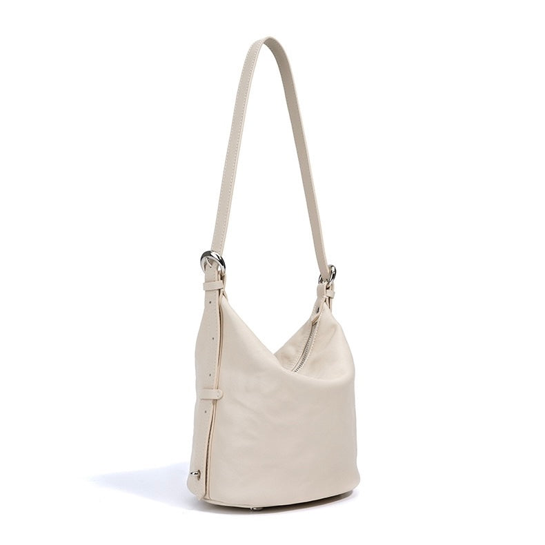 Women's Soft Genuine Leather Minimalist Crossbody Shoulder Bag