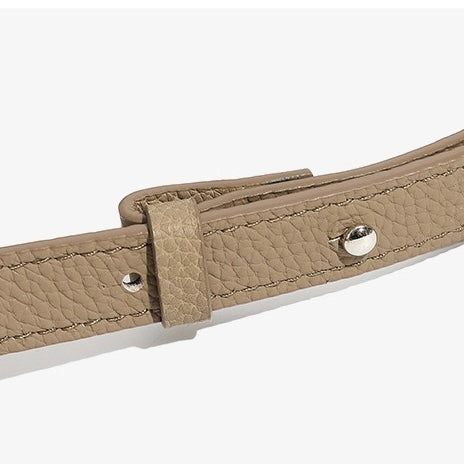 Minimalistische Umhängetasche aus echtem Leder mit großem Fassungsvermögen