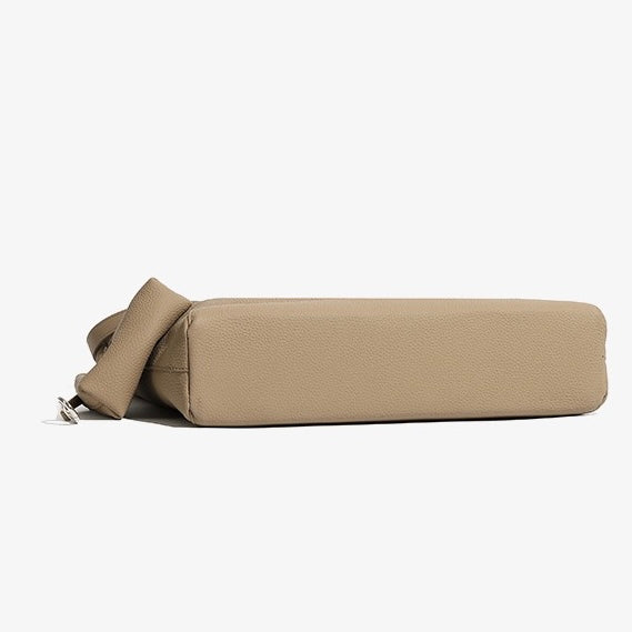 Minimalistische Umhängetasche aus echtem Leder mit großem Fassungsvermögen
