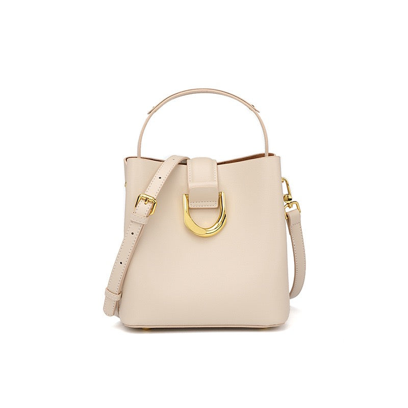 Sac seau en cuir véritable pour femme – Sac bandoulière grande capacité pour les déplacements quotidiens
