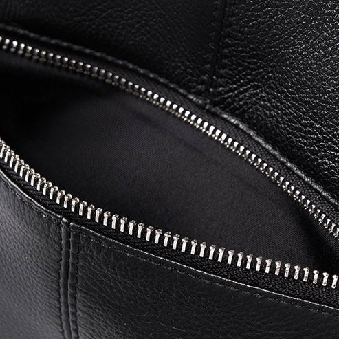 Sac fourre-tout grande capacité en cuir véritable pour femme – Style décontracté élégant