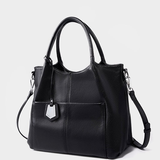 Bolso de Hombro Tote de Gran Capacidad para Mujer de Cuero Genuino – Estilo Elegante para Viajes Diarios