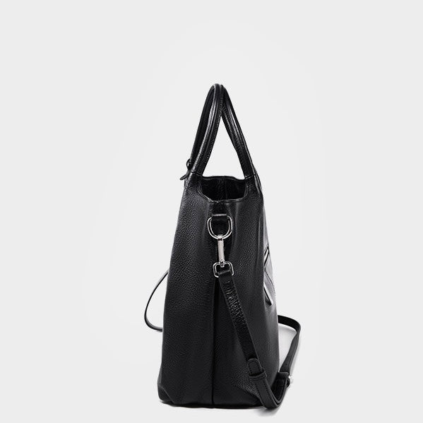 Sac fourre-tout grande capacité en cuir véritable pour femme – Style décontracté élégant