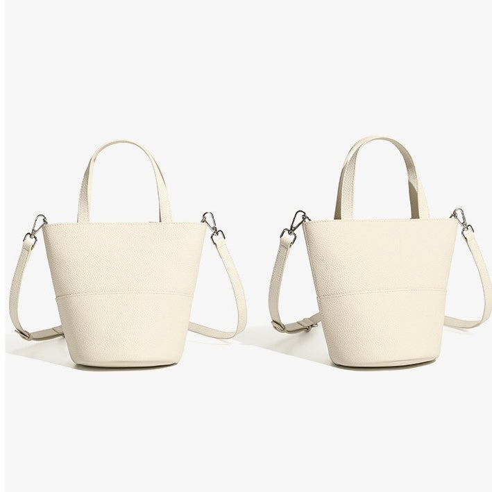 Minimalistische Umhängetasche aus echtem Leder für Damen