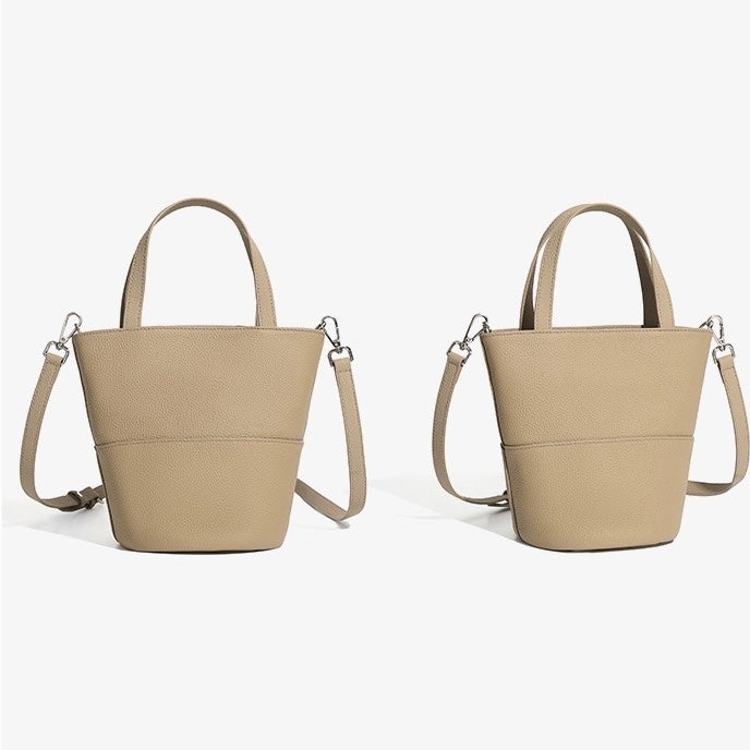 Minimalistische Umhängetasche aus echtem Leder für Damen