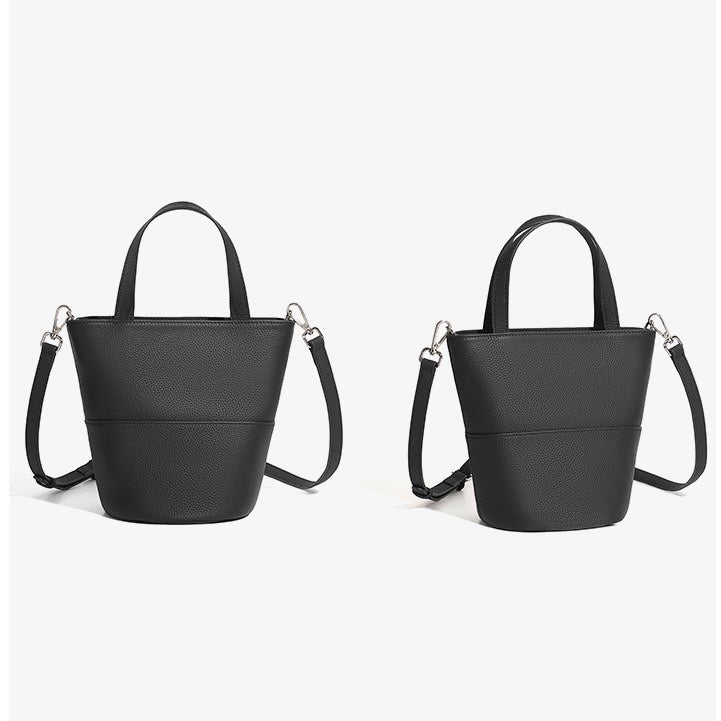 Minimalistische Umhängetasche aus echtem Leder für Damen