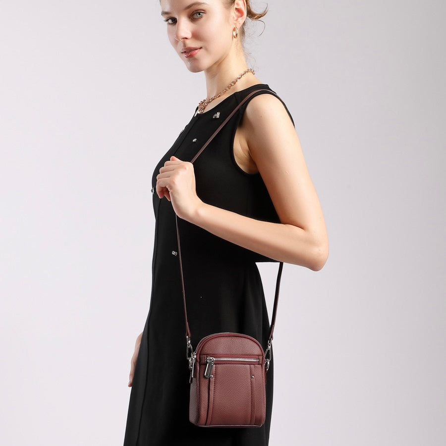 TOGO Rindsleder Crossbody Vielseitige modische Handy-Umhängetasche