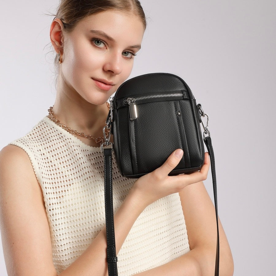 TOGO Rindsleder Crossbody Vielseitige modische Handy-Umhängetasche