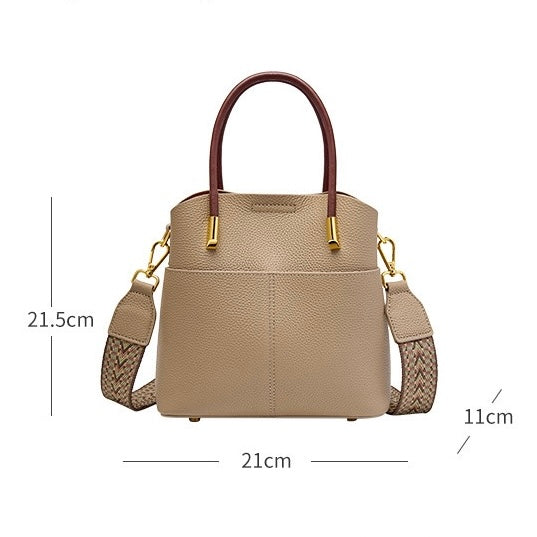 Elegante Damen Echtleder Umhängetasche