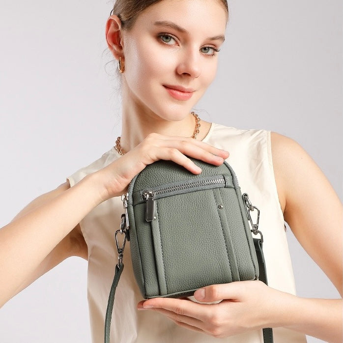TOGO Rindsleder Crossbody Vielseitige modische Handy-Umhängetasche