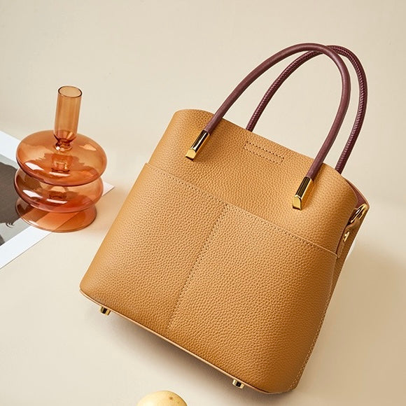 Elegante Damen Echtleder Umhängetasche