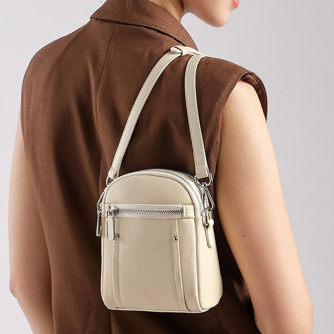 TOGO Rindsleder Crossbody Vielseitige modische Handy-Umhängetasche