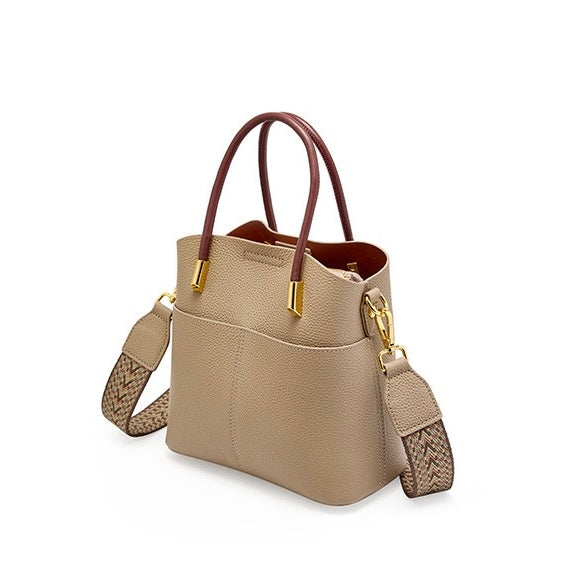 Elegante Damen Echtleder Umhängetasche