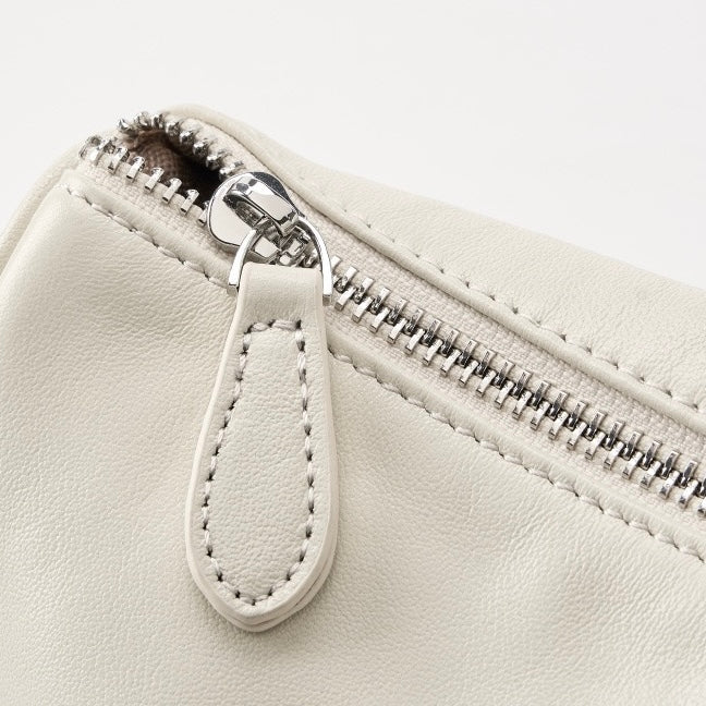 Mini-Umhängetasche aus echtem Leder für Damen – Elegante Handtasche aus genarbtem Leder für den Alltag