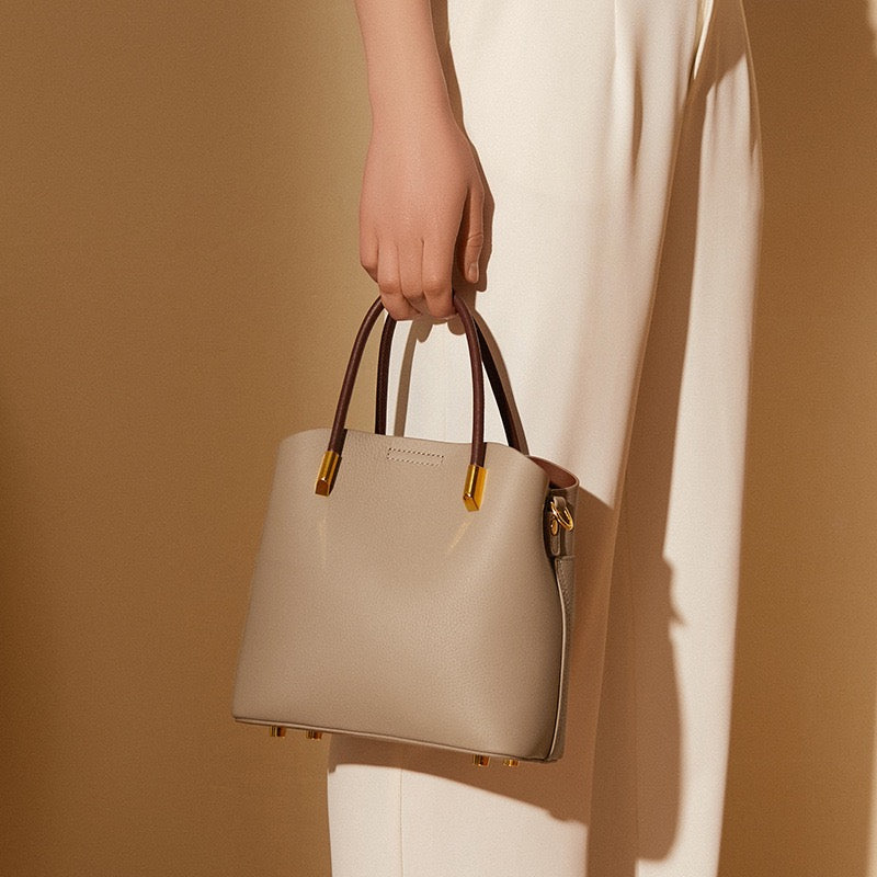 Elegante Damen Echtleder Umhängetasche