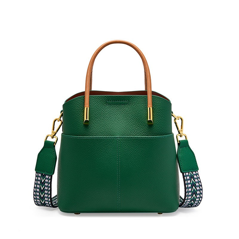 Elegante Damen Echtleder Umhängetasche