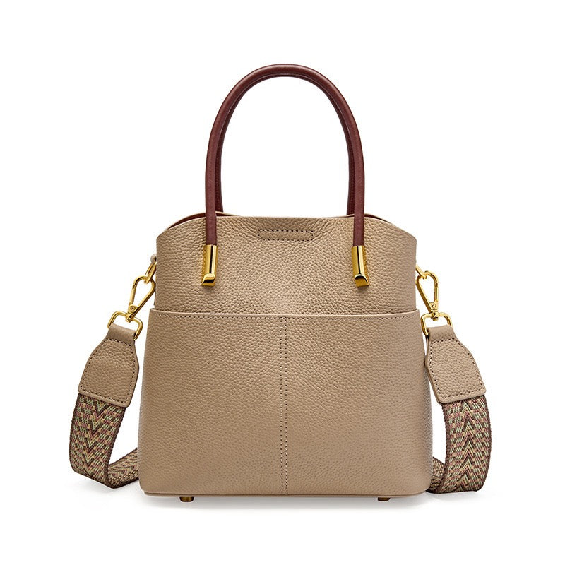 Elegante Damen Echtleder Umhängetasche