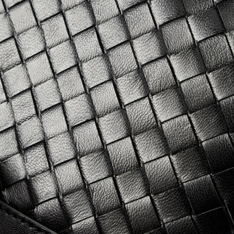 Sac seau tissé en peau de mouton véritable pour femme – Style décontracté élégant