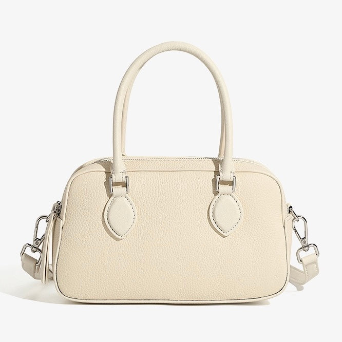 Damen-Boston-Tasche aus echtem Leder Premium Sense