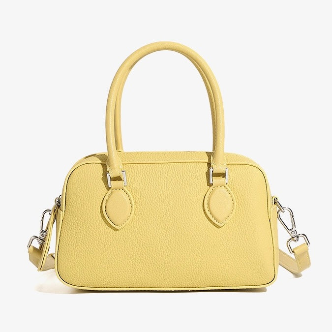 Damen-Boston-Tasche aus echtem Leder Premium Sense