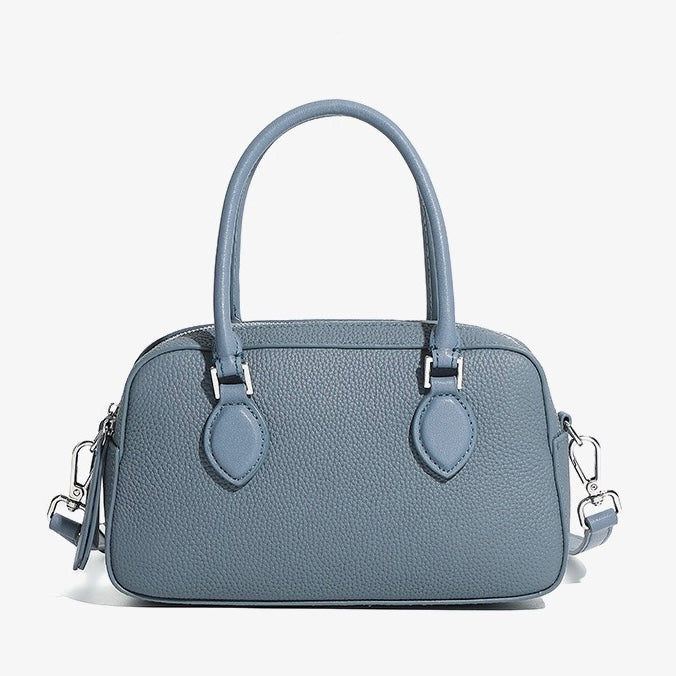 Damen-Boston-Tasche aus echtem Leder Premium Sense