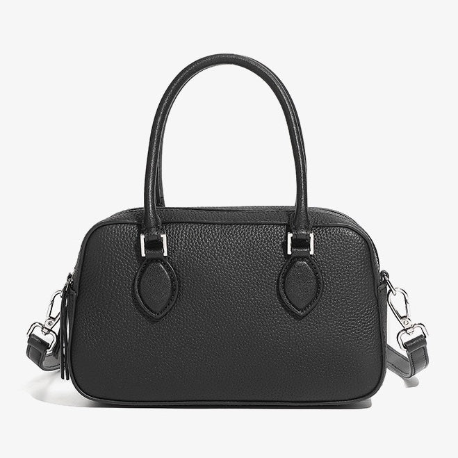 Damen-Boston-Tasche aus echtem Leder Premium Sense