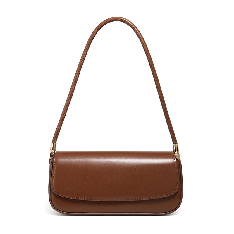 Minimalistische Satteltasche aus echtem Leder für Damen – 2025 Commuter Edition