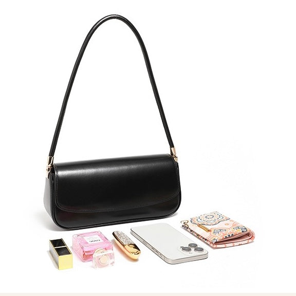 Minimalistische Satteltasche aus echtem Leder für Damen – 2025 Commuter Edition