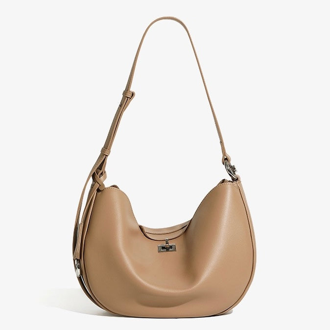 Damen Echtleder Designer Casual Crescent Bag