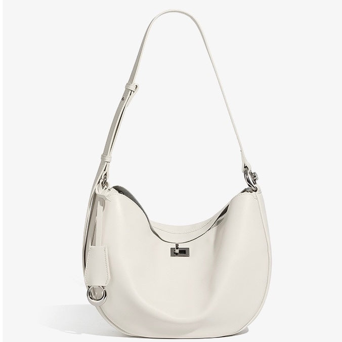 Damen Echtleder Designer Casual Crescent Bag