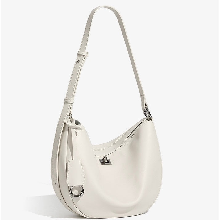 Damen Echtleder Designer Casual Crescent Bag