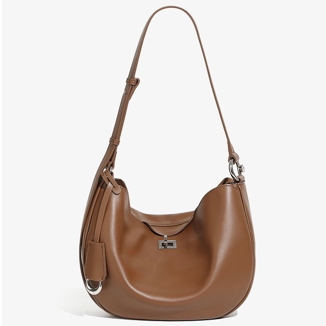 Damen Echtleder Designer Casual Crescent Bag