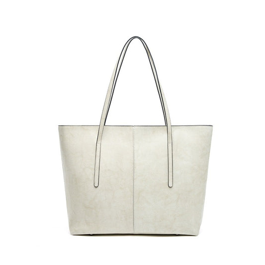 Grand sac fourre-tout à bandoulière en cuir véritable pour femme – Indispensable pour les déplacements quotidiens