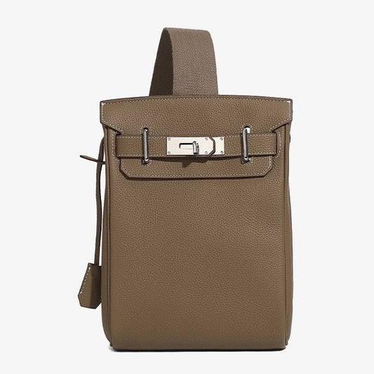 Bolso cruzado de pecho para mujer de piel de vaca de primera calidad