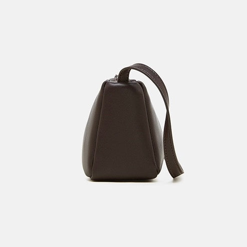 Minimalistische, weiche Umhängetasche aus echtem Leder für Damen