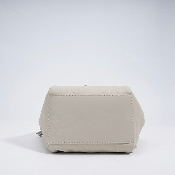 Women’s Genuine Leather Niche Pleated Convertible Backpack