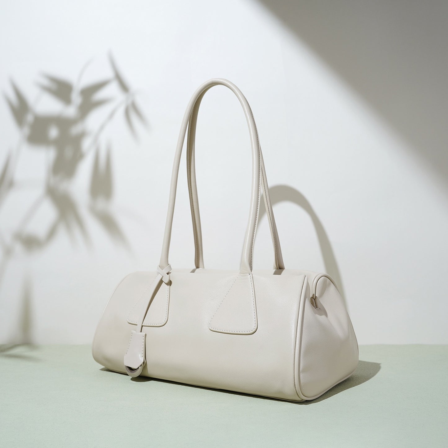 Frühling Sommer Französisch Stil Echtleder Kissen Schulter Baguette Tasche