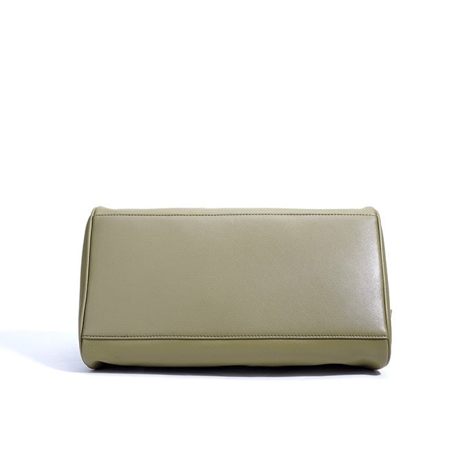 Frühling Sommer Französisch Stil Echtleder Kissen Schulter Baguette Tasche