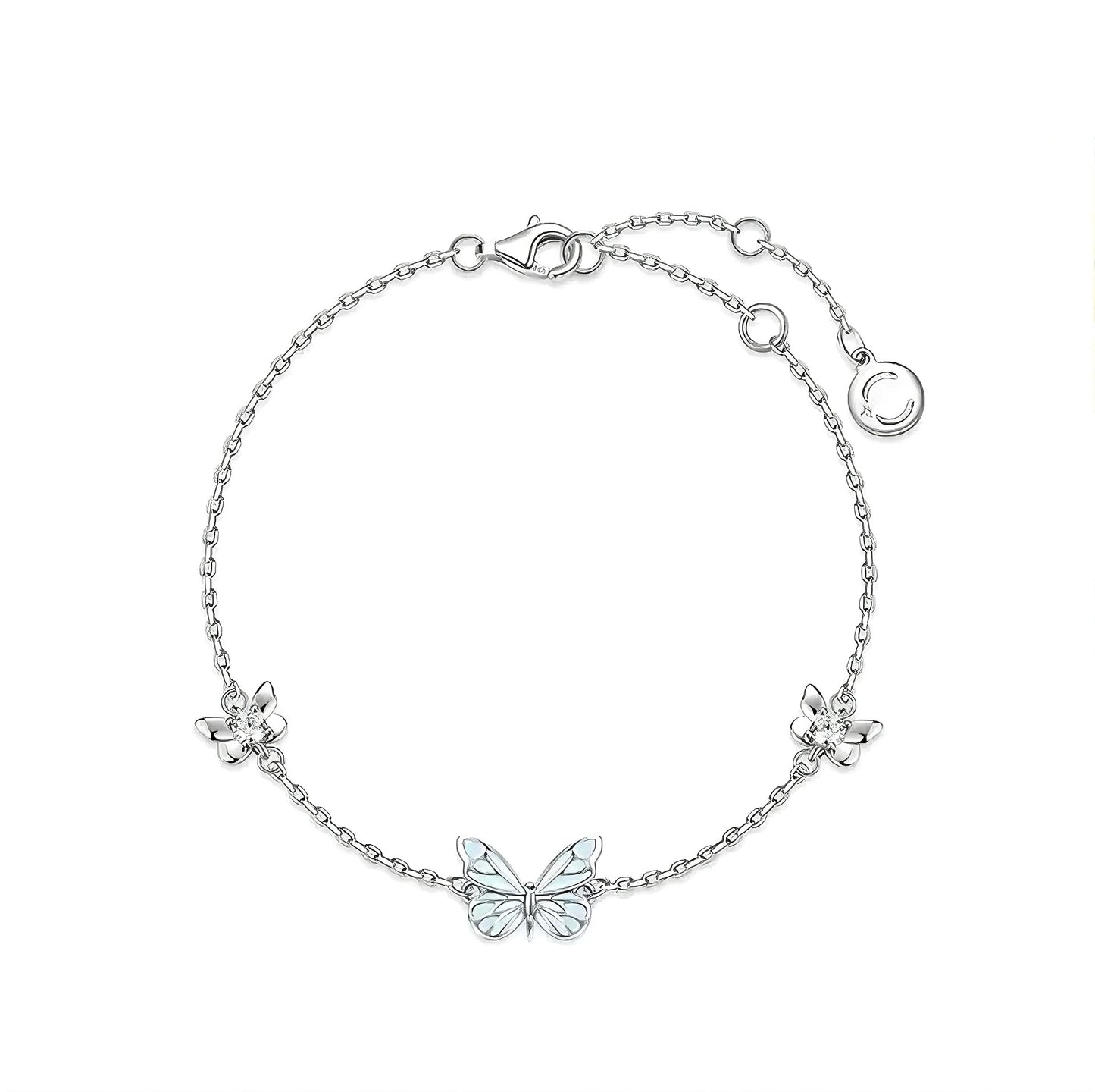 Pulsera Mariposa Azul Sueño Luminoso